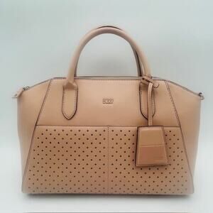 DKNY Peach Peyton Satchel Zip Top Closure W/O Shoulder Strap - NWT